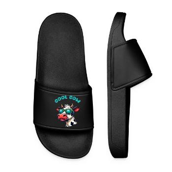 cow sunglasses cow - Women’s Pool Sliders - black - Front