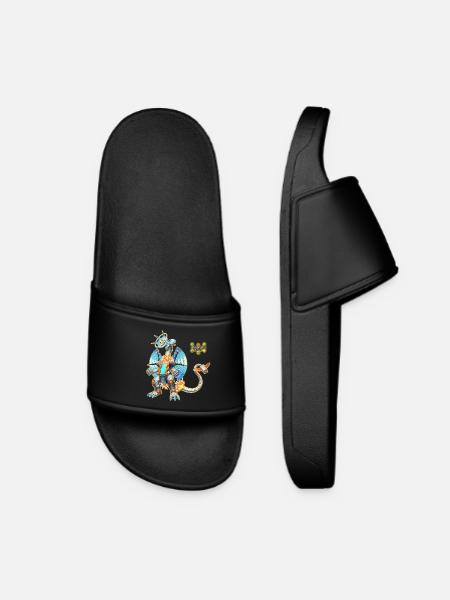 Wi-Fi Dragon - Women’s Pool Sliders - black