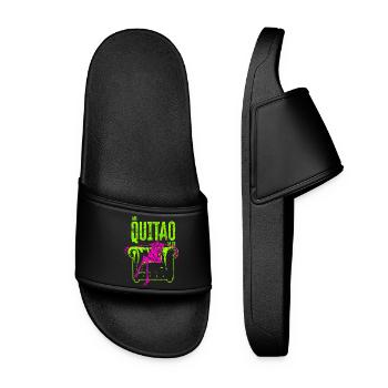 I quit everything - Women’s Pool Sliders - black - Front