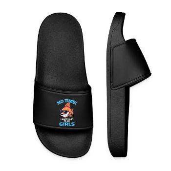 poisson cool disant pêcheur Verseau filles - Claquettes Femme - noir - Devant