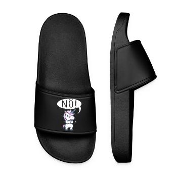 Unicorn Nope Stubborn - Women’s Pool Sliders - black - Front