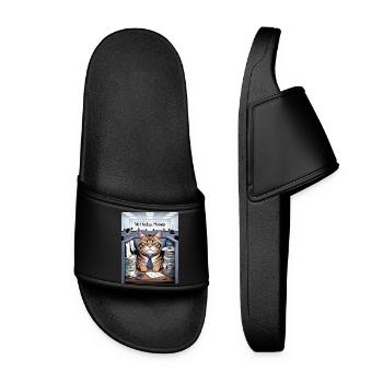 Katzenchef im Büro Not today - Women’s Pool Sliders - black - Front