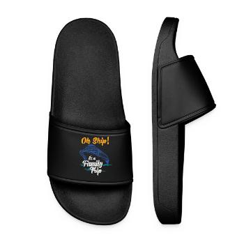 croisière Temps Oh Navire C’est un cadeau de navire de voyage en famille - Claquettes Femme - noir - Devant