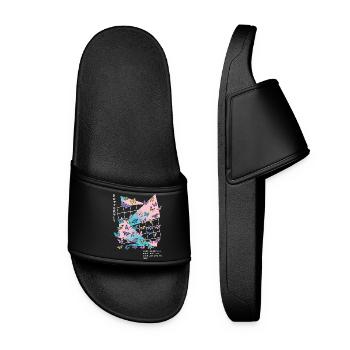Soyez comme un papillon - Claquettes Femme - noir - Devant