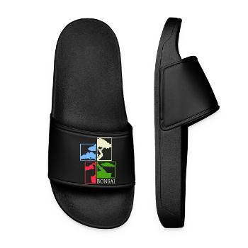 Bonsai Bonsai Show Shohin Japanese Bonsai Art - Women’s Pool Sliders - black - Front