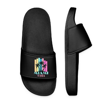 Miami Vibes - Women’s Pool Sliders - black - Front