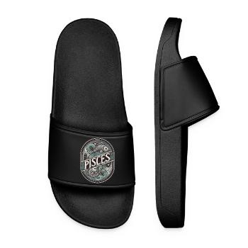 Pisces - Women’s Pool Sliders - black - Front