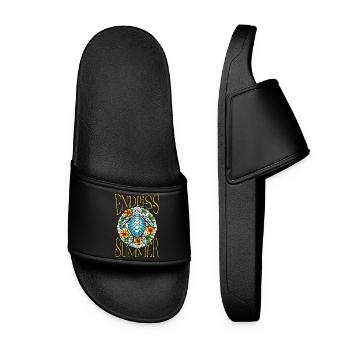 Tortue de mer tropicale - Claquettes Femme - noir - Devant