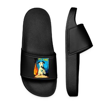« C’est bien » de van Gogh - Claquettes Femme - noir - Devant
