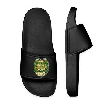SLOW CIRCLE CREW Clouds - Women’s Pool Sliders - black - Front