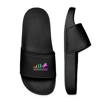 Horse Racing Evolution - Women’s Pool Sliders - black - Front
