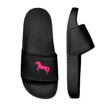 unicorn - Women’s Pool Sliders - black - Front