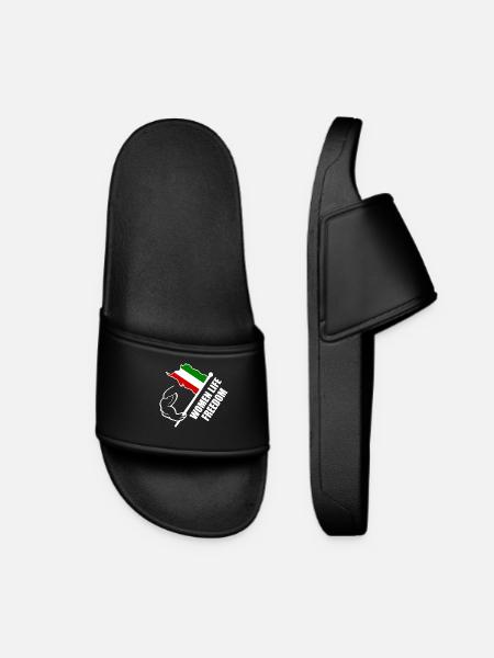 Women life freedom iran - Frauen Badelatschen - Schwarz