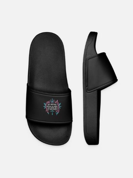 My Besties Kids May Be Feral - Women’s Pool Sliders - black