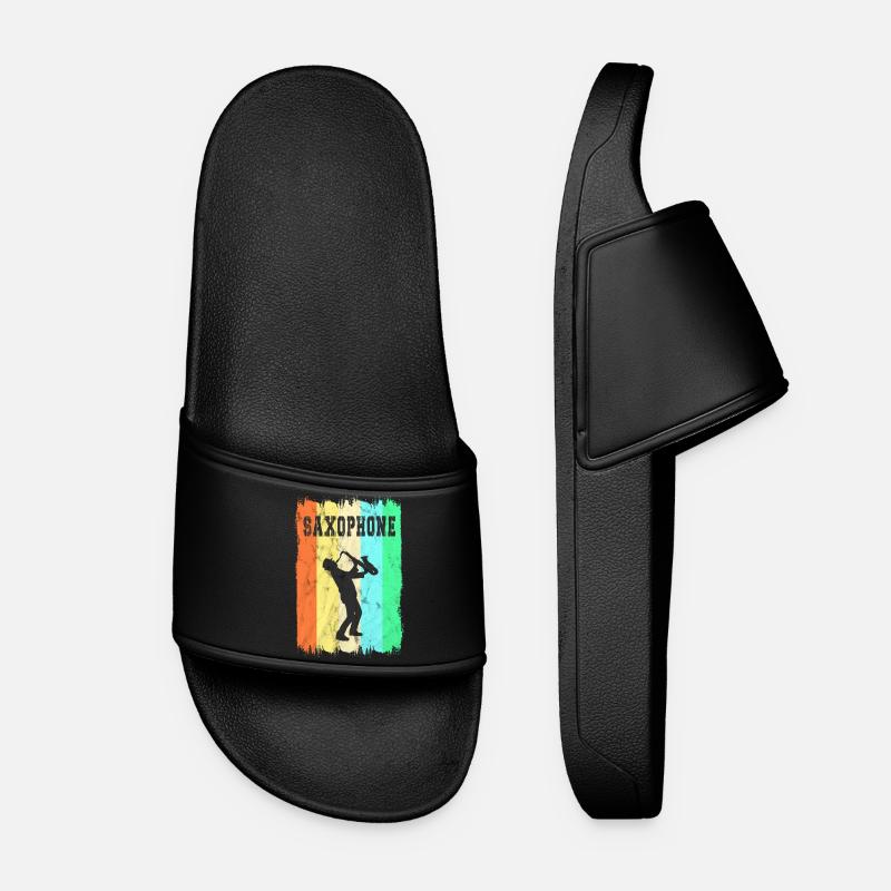 Saxophone Design - Frauen Badelatschen - Schwarz