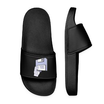 work bench 3D - Women’s Pool Sliders - black - Front