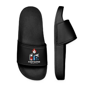 L’association des pompiers est plus qu’une passion - Claquettes Femme - noir - Devant