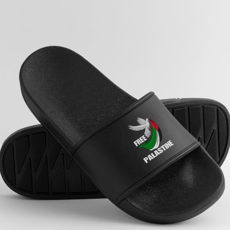 Free Palestine Design – Statement for Peace Women’s Pool Sliders