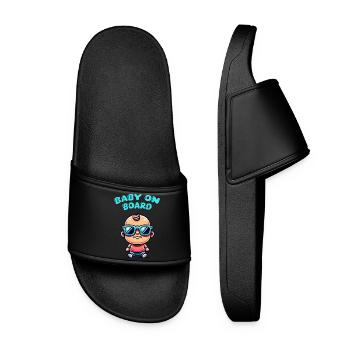 baby comic sonnenbrille - Frauen Badelatschen - Schwarz - Vorne