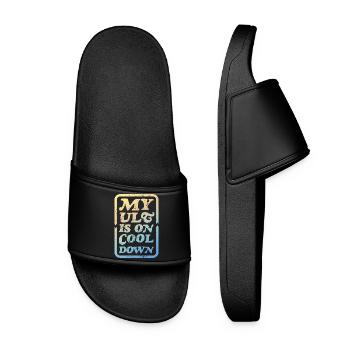 Mon ultime est en temps de recharge - Claquettes Femme - noir - Devant