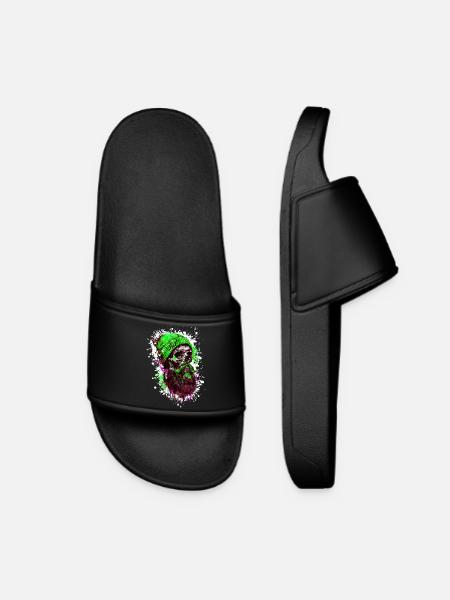 Crâne de bûcheron - Claquettes Femme - noir