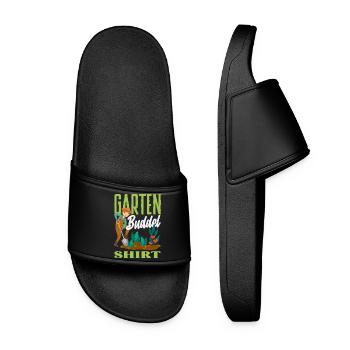 Garden Digging Gardener - Women’s Pool Sliders - black - Front