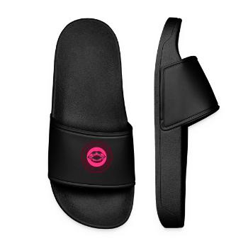 équipage autour de cercle bouche baiser baiser équipage filles maedc - Claquettes Femme - noir - Devant