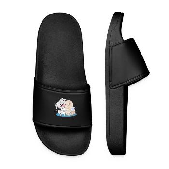 Dalmatien avec bébé - Claquettes Femme - noir - Devant