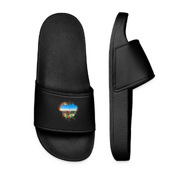Berlin Germany City Skyline Home Splash - Women’s Pool Sliders - black - Front