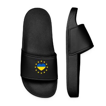 L’Europe et l’Ukraine - Claquettes Femme - noir - Devant