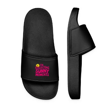 Sunny Summer Moments Vibes Summer Sun - Women’s Pool Sliders - black - Front