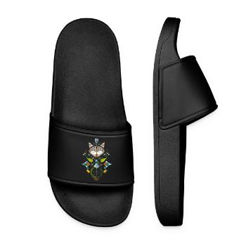 fox hunting - Women’s Pool Sliders - black - Front