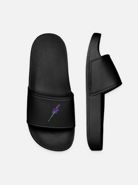 Lavande 1 - Claquettes Femme - noir