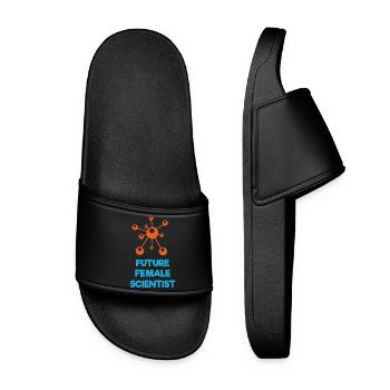 Future Female Scientist - Women’s Pool Sliders - black - Front