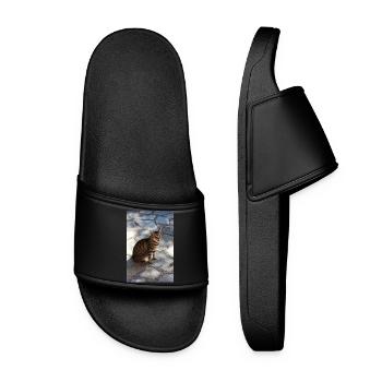 Cat Kitten - Women’s Pool Sliders - black - Front
