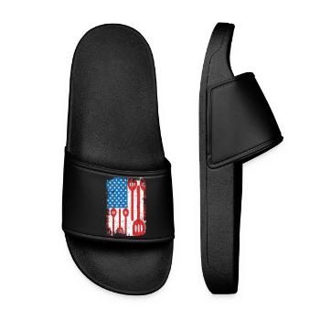 U.S. Patriotic Chef - Women’s Pool Sliders - black - Front