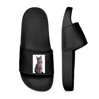 Cat Cat Black Kitten - Women’s Pool Sliders - black - Front