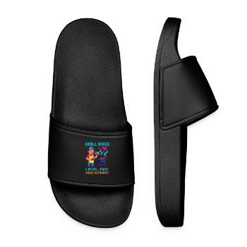 Grill Dad Mode Activé Grilling Father Gaming - Claquettes Femme - noir - Devant