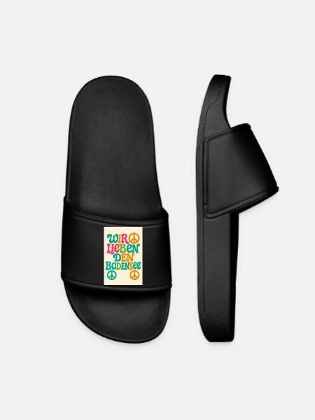 We love Lake Constance - Women’s Pool Sliders - black