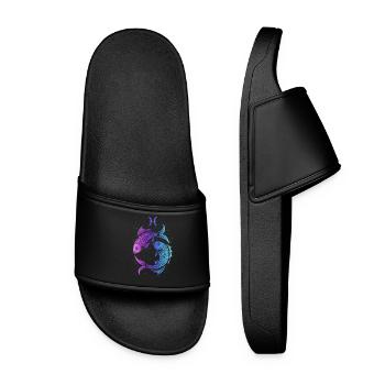 Pisces Gradient - Women’s Pool Sliders - black - Front