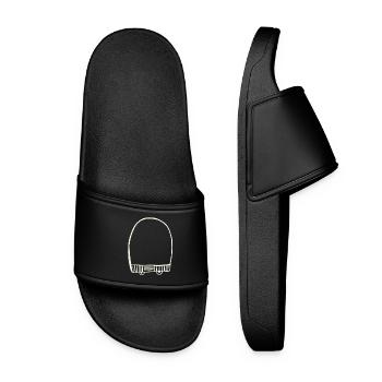 White cap - Women’s Pool Sliders - black - Front