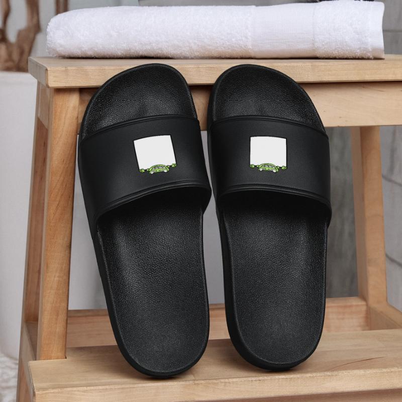 frog shield hide frame text write mau Women’s Pool Sliders