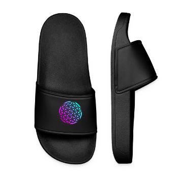 flower of Life - Women’s Pool Sliders - black - Front