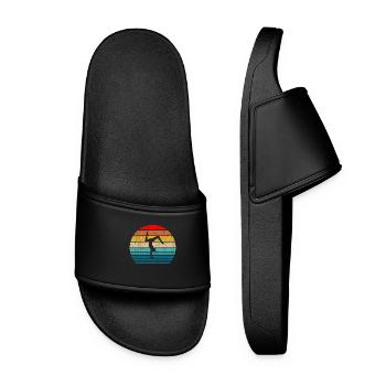 Gymnastics Gymnastics Retro Vintage for Gymnast - Women’s Pool Sliders - black - Front