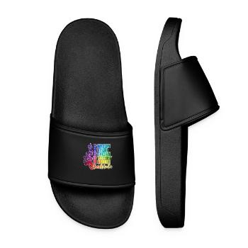She Is Known, She Is Loved, She Is Enough - Women’s Pool Sliders - black - Front
