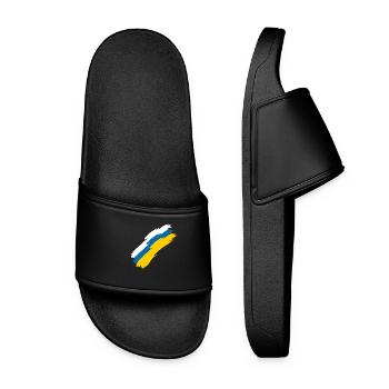 Drapeau des îles Canaries - Claquettes Femme - noir - Devant