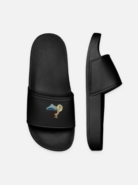 Snail upside down - Women’s Pool Sliders - black
