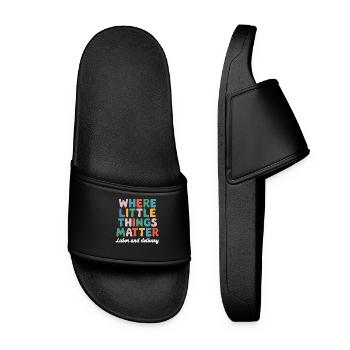 Des soins avec cœur et passion - Claquettes Femme - noir - Devant