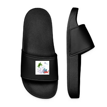 Récif corallien - Claquettes Femme - noir - Devant
