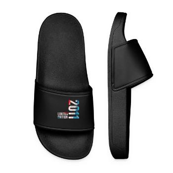 2011 Limited Edition Geburtstagsgeschenk 2011 - Frauen Badelatschen - Schwarz - Vorne